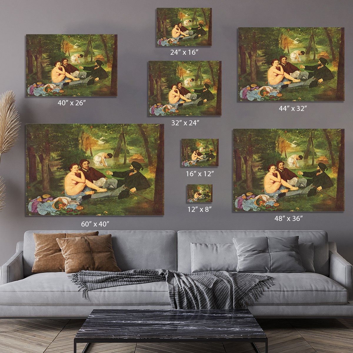 Morning Break by Manet Canvas Print or Poster
