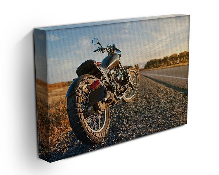 Motorbike under the clear sky Canvas Print or Poster - Canvas Art Rocks - 3