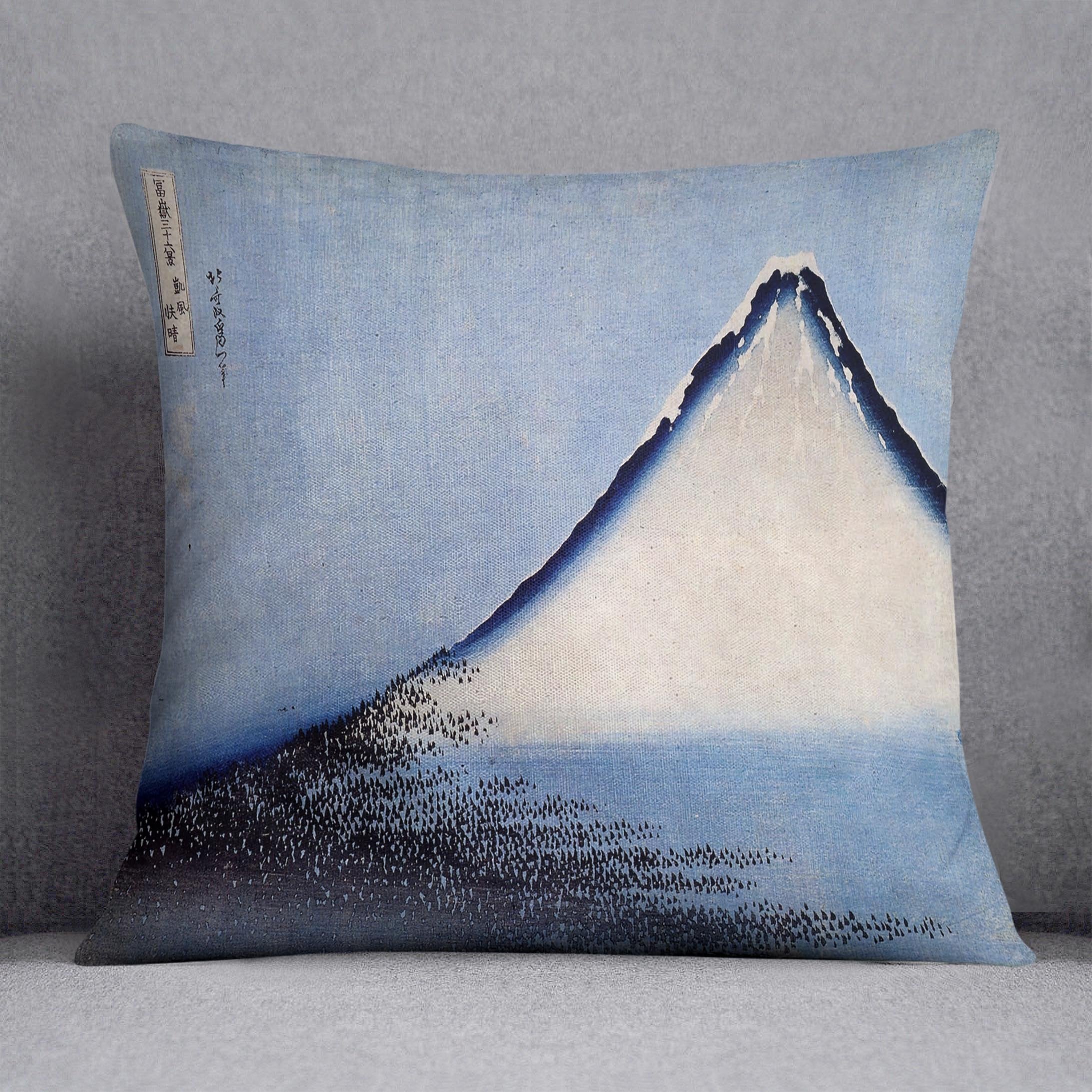 Mount Fuji 2 by Hokusai Throw Pillow