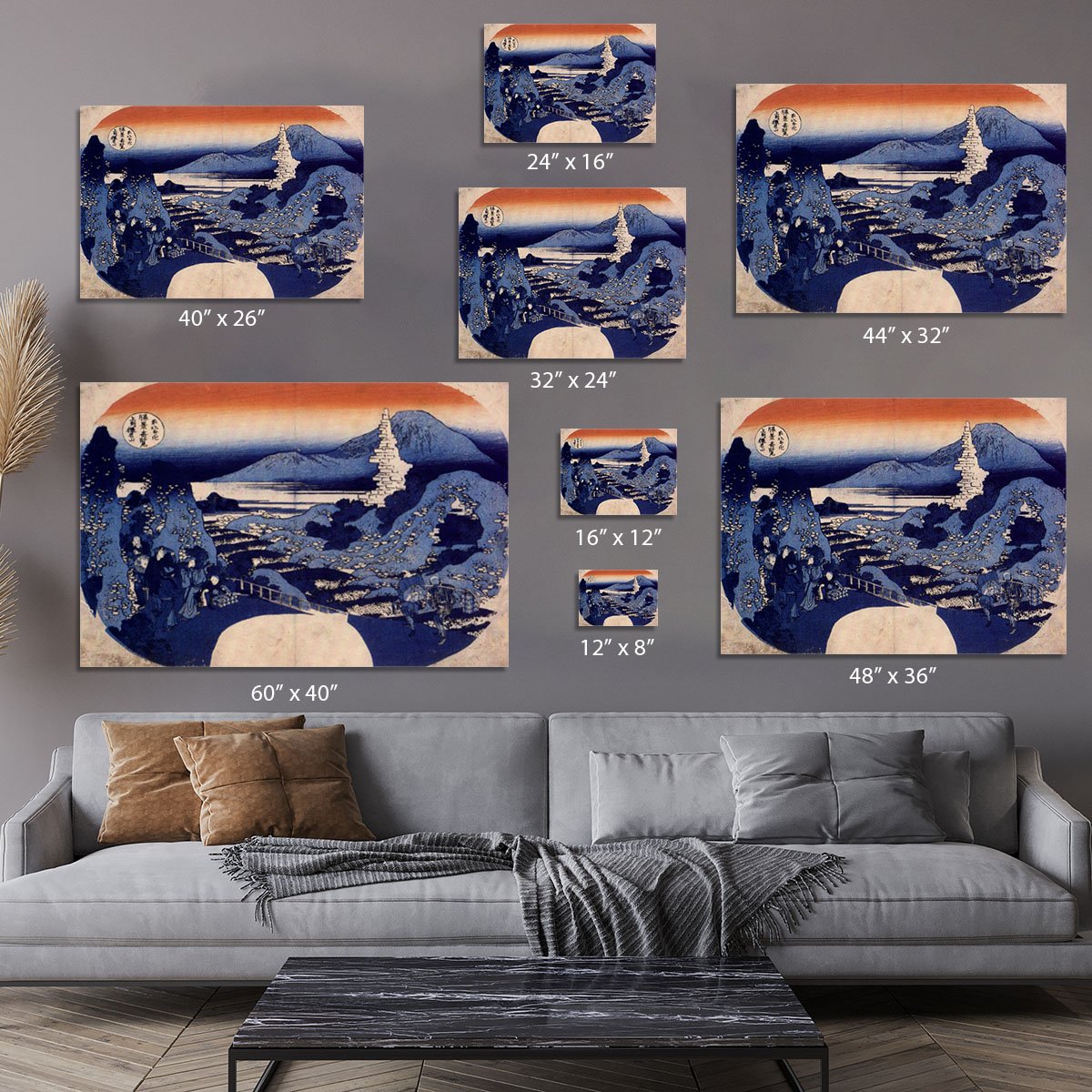 Mount Haruna by Hokusai Canvas Print or Poster