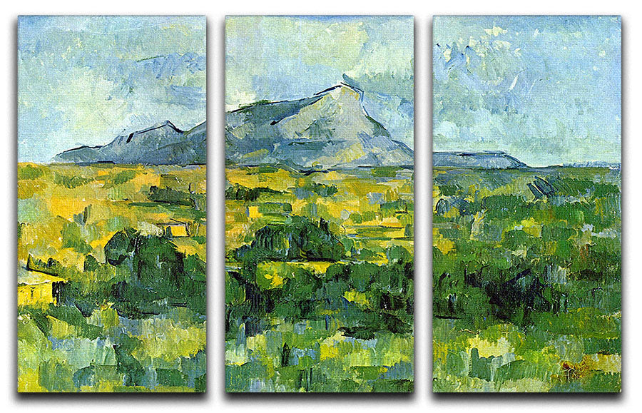 Mount St. Victiore by Cezanne 3 Split Panel Canvas Print - Canvas Art Rocks - 1