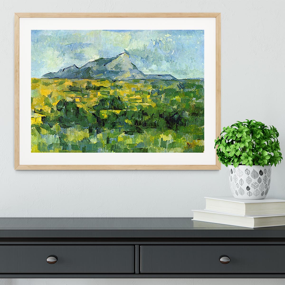 Mount St. Victiore by Cezanne Framed Print - Canvas Art Rocks - 3