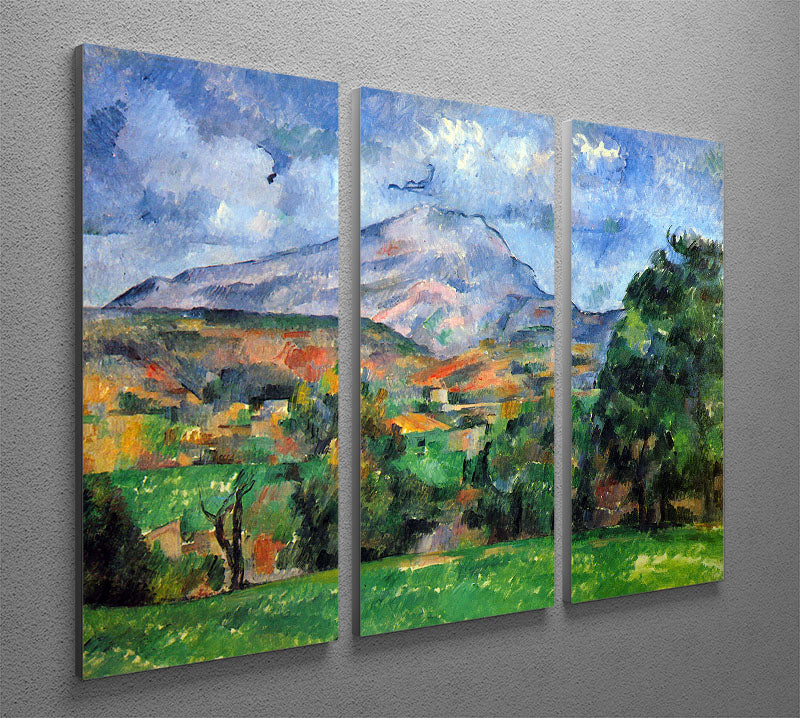 Mount St. Victoire by Cezanne 3 Split Panel Canvas Print - Canvas Art Rocks - 2