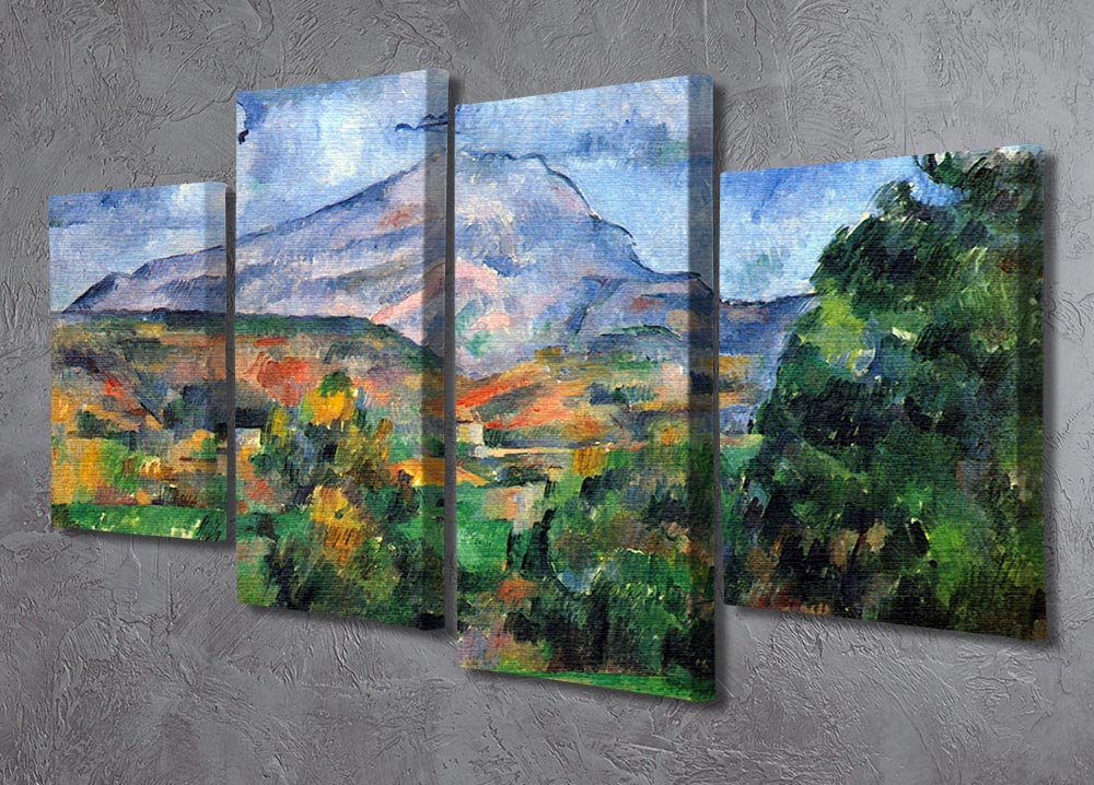 Mount St. Victoire by Cezanne 4 Split Panel Canvas - Canvas Art Rocks - 2