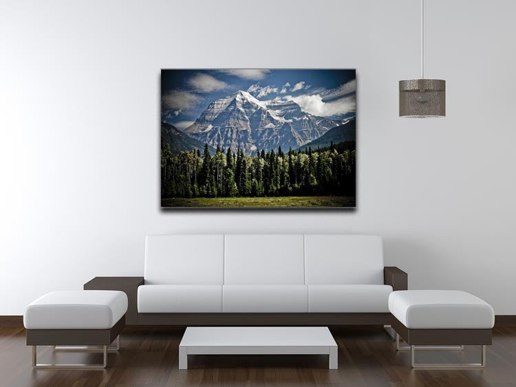 Mountain With Trees Print - Canvas Art Rocks - 4