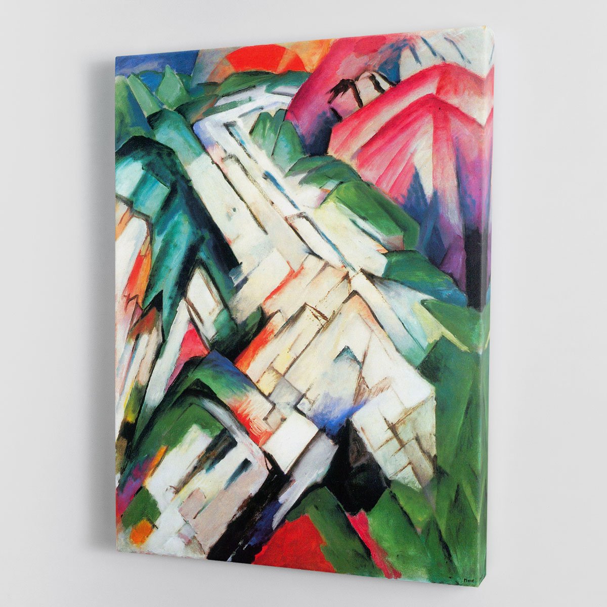 Mountains Landscape by Franz Marc Canvas Print or Poster