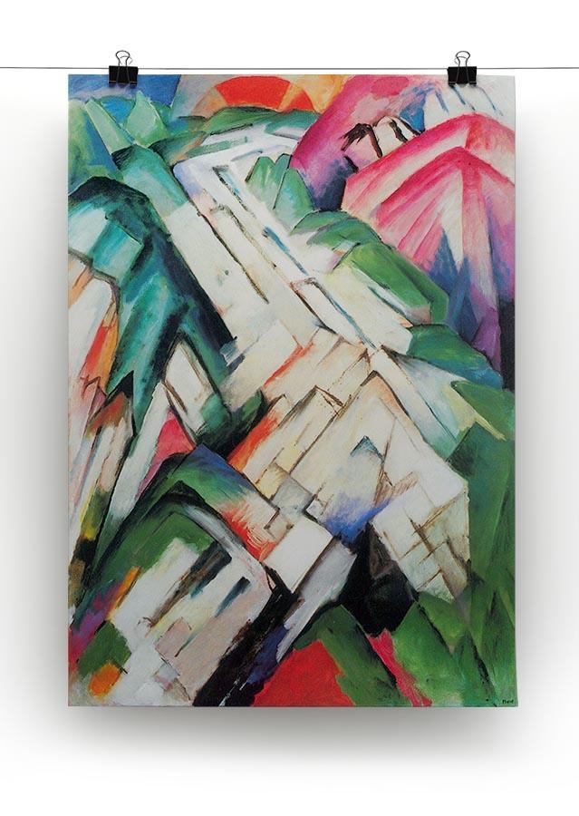 Mountains Landscape by Franz Marc Canvas Print or Poster - Canvas Art Rocks - 2
