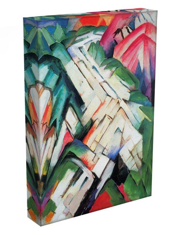 Mountains Landscape by Franz Marc Canvas Print or Poster - Canvas Art Rocks - 3