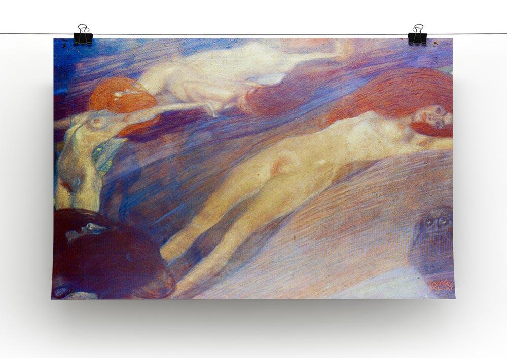 Moving water by Klimt Canvas Print or Poster - Canvas Art Rocks - 2