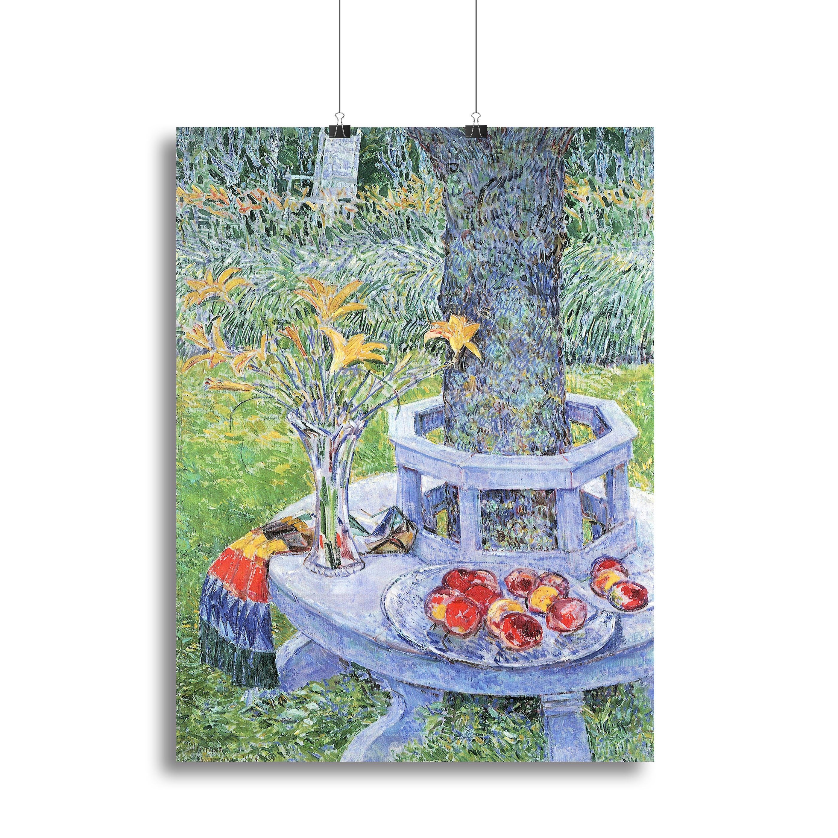 Mrs. Hassams Garten in East Hampton by Hassam Canvas Print or Poster