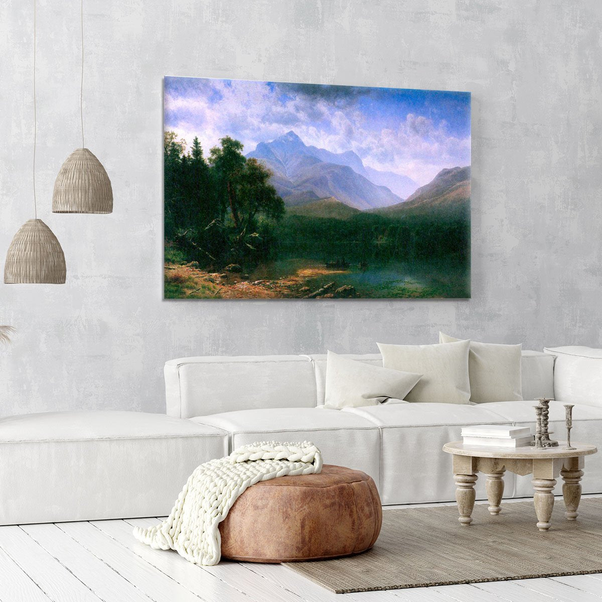 Mt. Washington by Bierstadt Canvas Print or Poster