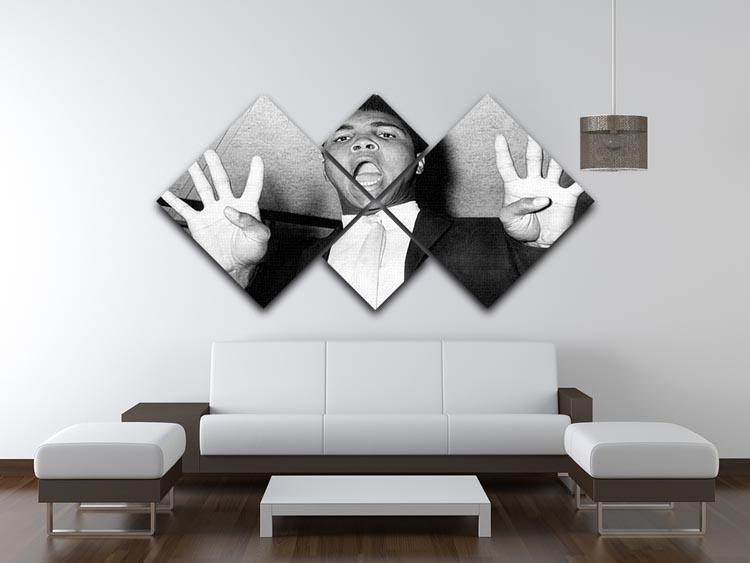 Muhammad 8 rounds 4 Square Multi Panel Canvas - Canvas Art Rocks - 3