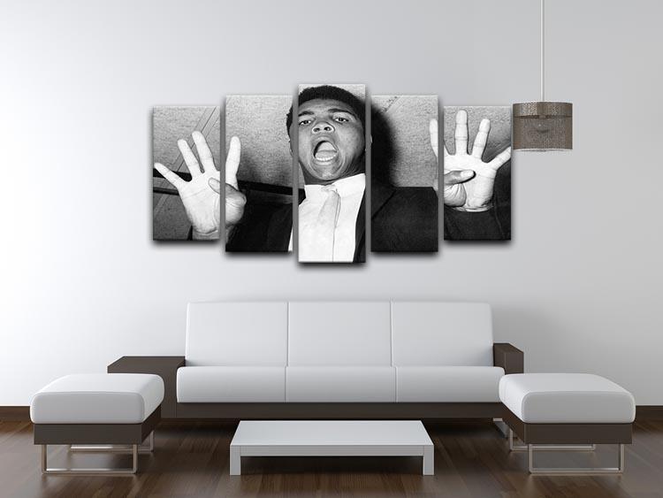 Muhammad 8 rounds 5 Split Panel Canvas - Canvas Art Rocks - 3