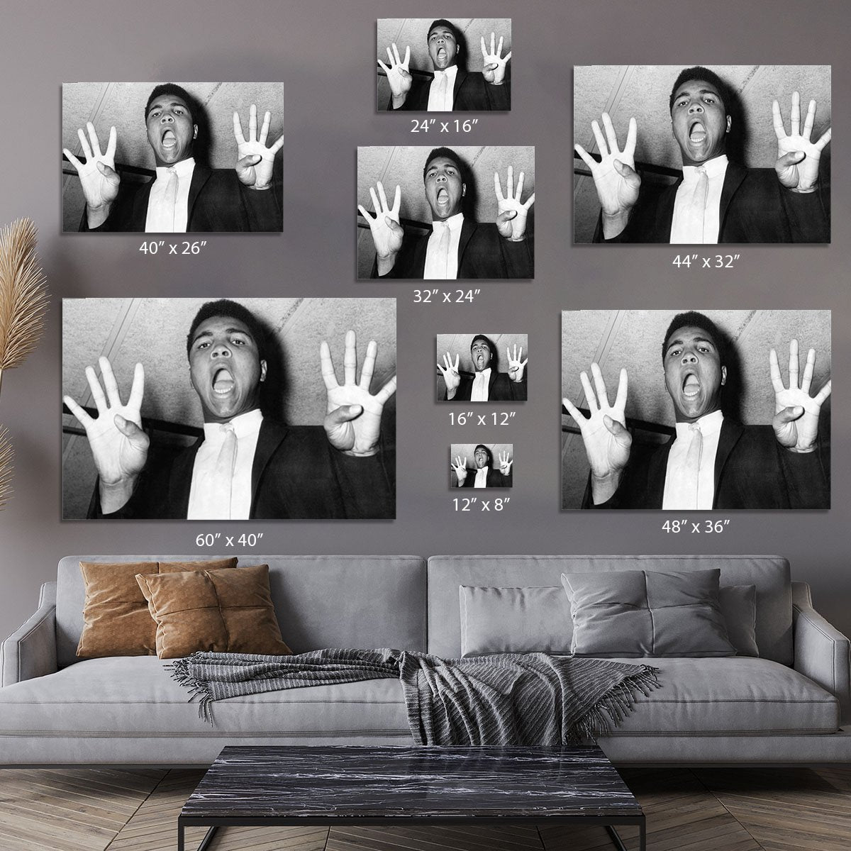 Muhammad 8 rounds Canvas Print or Poster