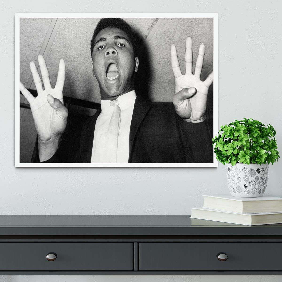 Muhammad 8 rounds Framed Print - Canvas Art Rocks -6