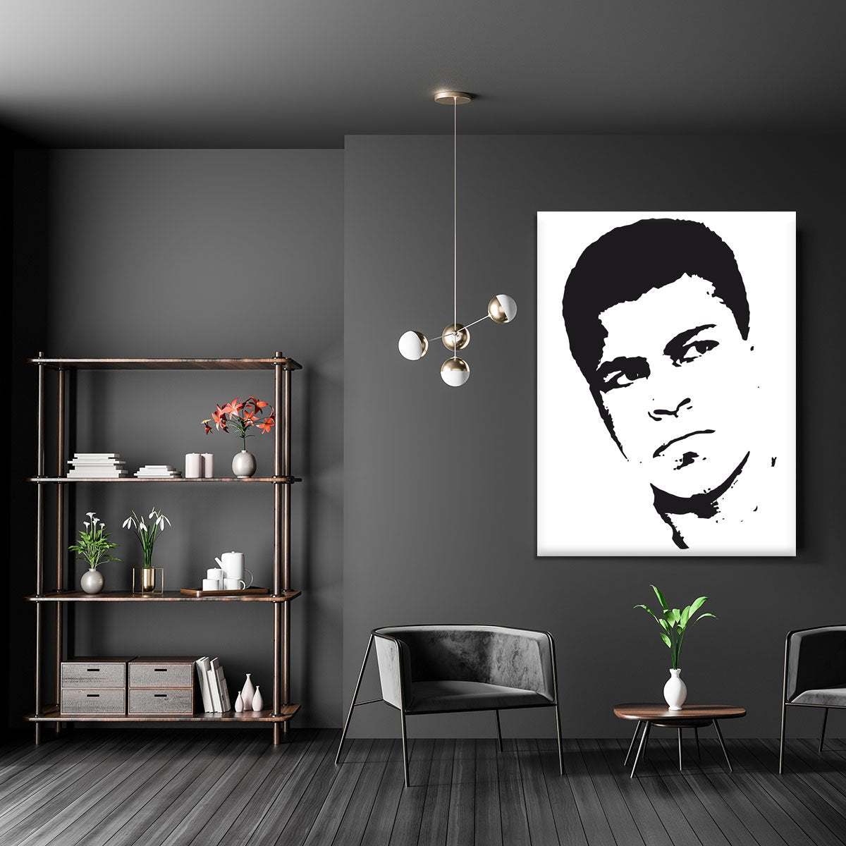Muhammad Ali Face Pop Art Canvas Print or Poster