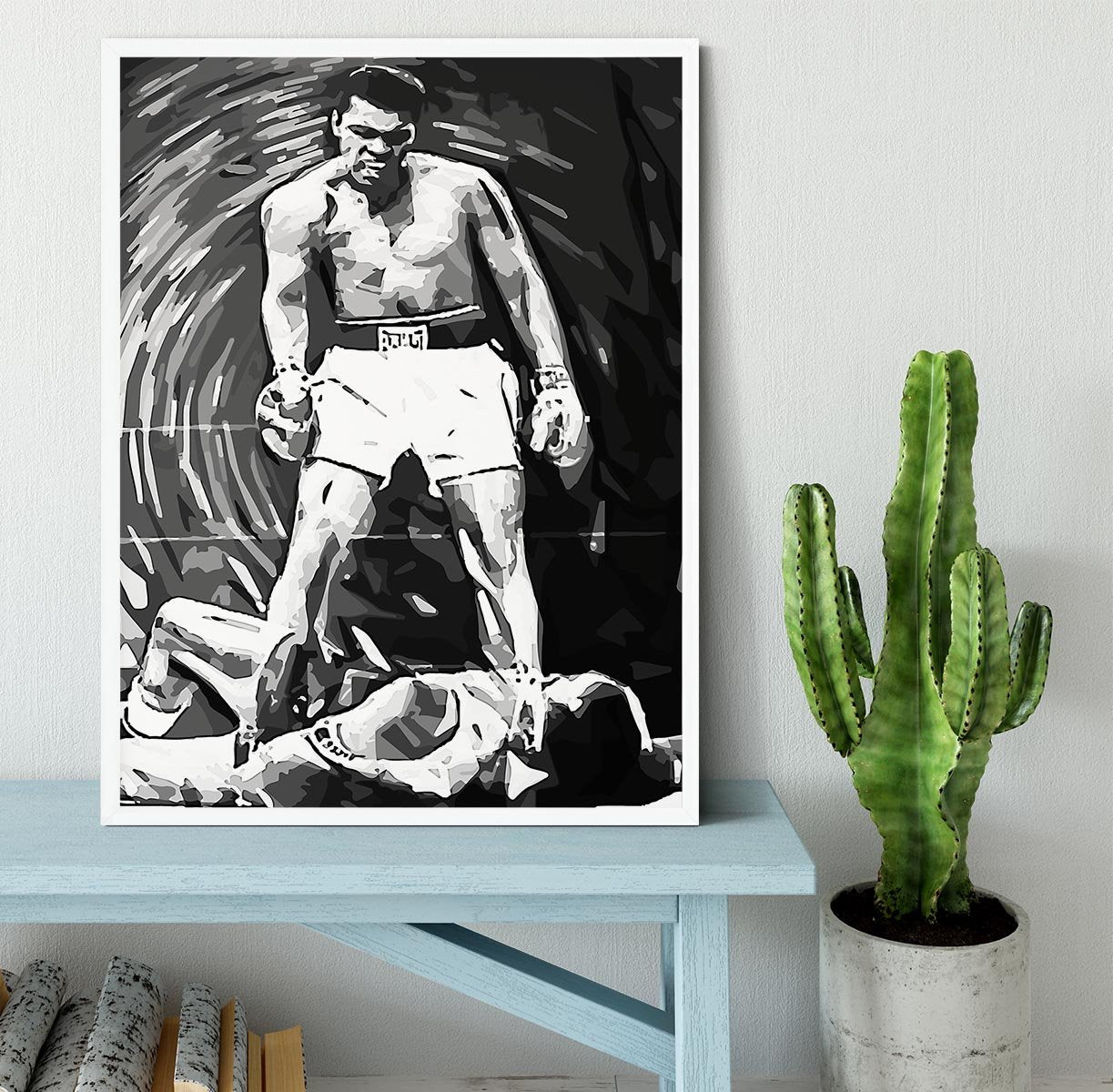 Muhammad Ali Pop Art Framed Print - Canvas Art Rocks -6
