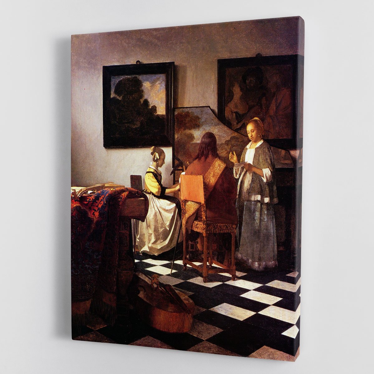 Musical Trio by Vermeer Canvas Print or Poster