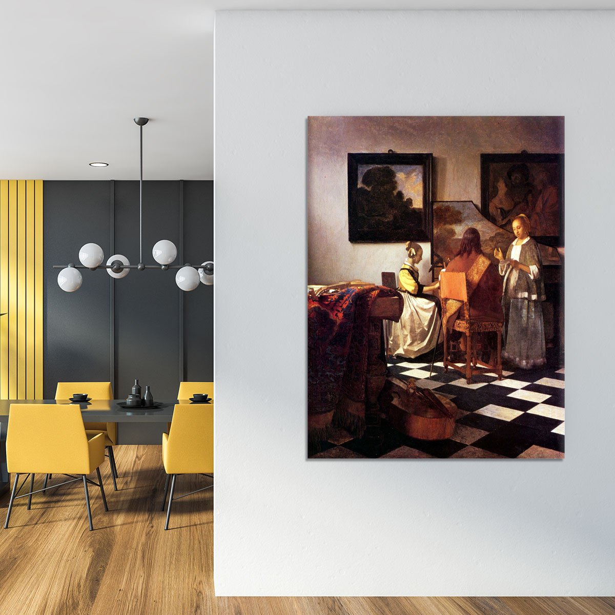 Musical Trio by Vermeer Canvas Print or Poster
