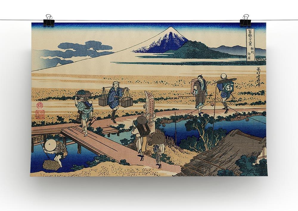 Nakahara in the Sagami province by Hokusai Canvas Print or Poster - Canvas Art Rocks - 2