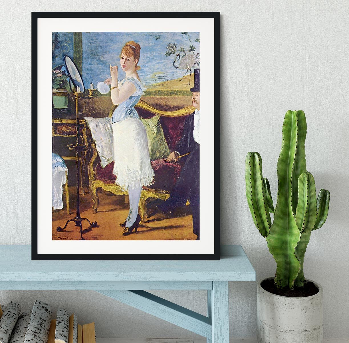 Nana by Manet Framed Print - Canvas Art Rocks - 1