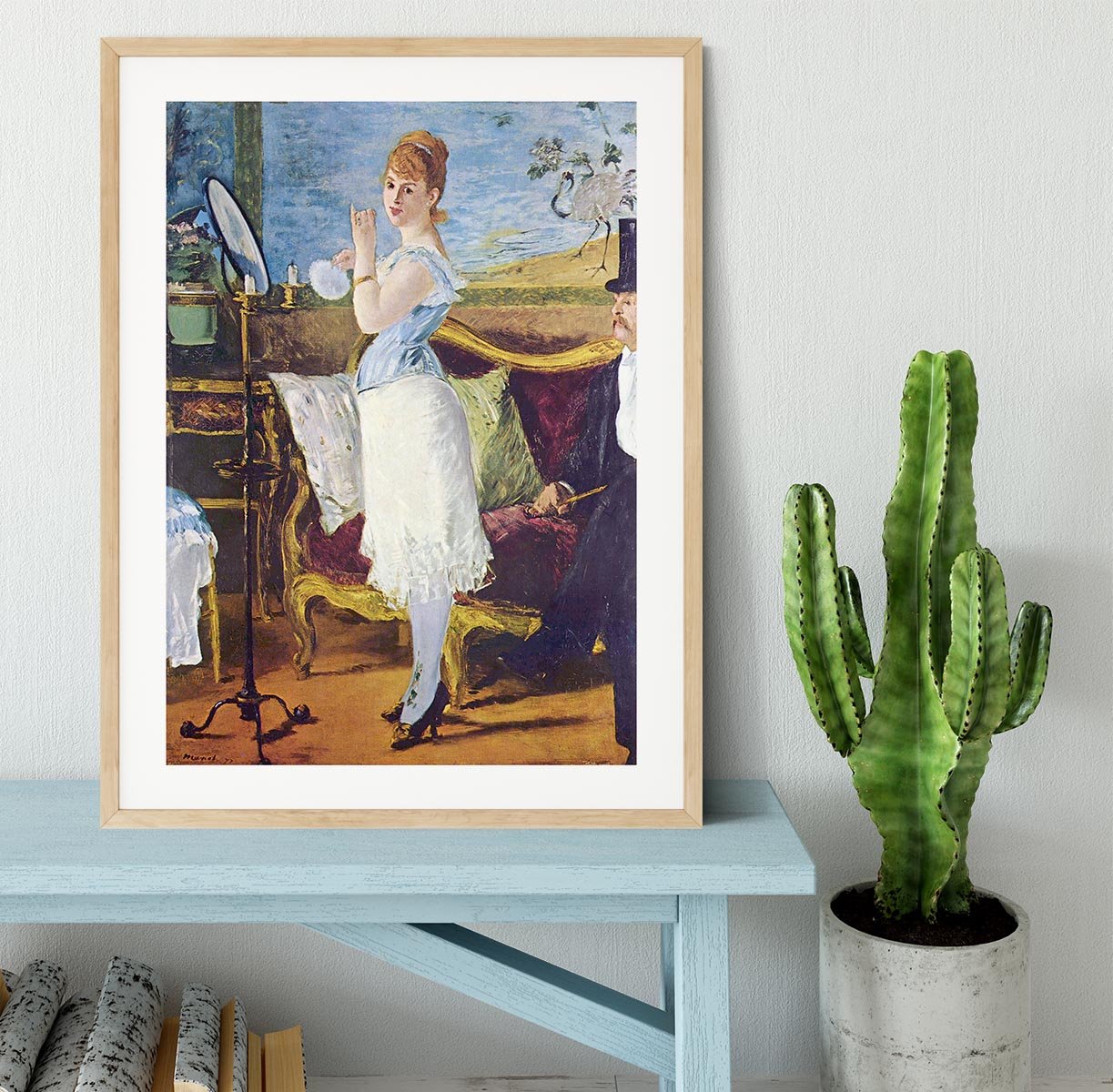 Nana by Manet Framed Print - Canvas Art Rocks - 3
