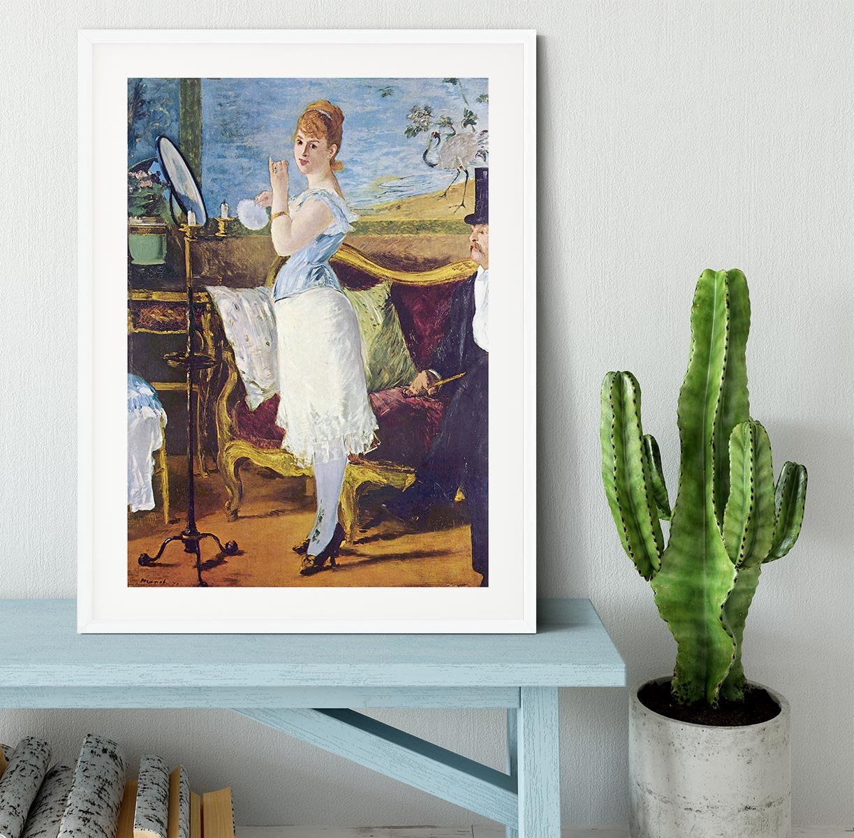 Nana by Manet Framed Print - Canvas Art Rocks - 5