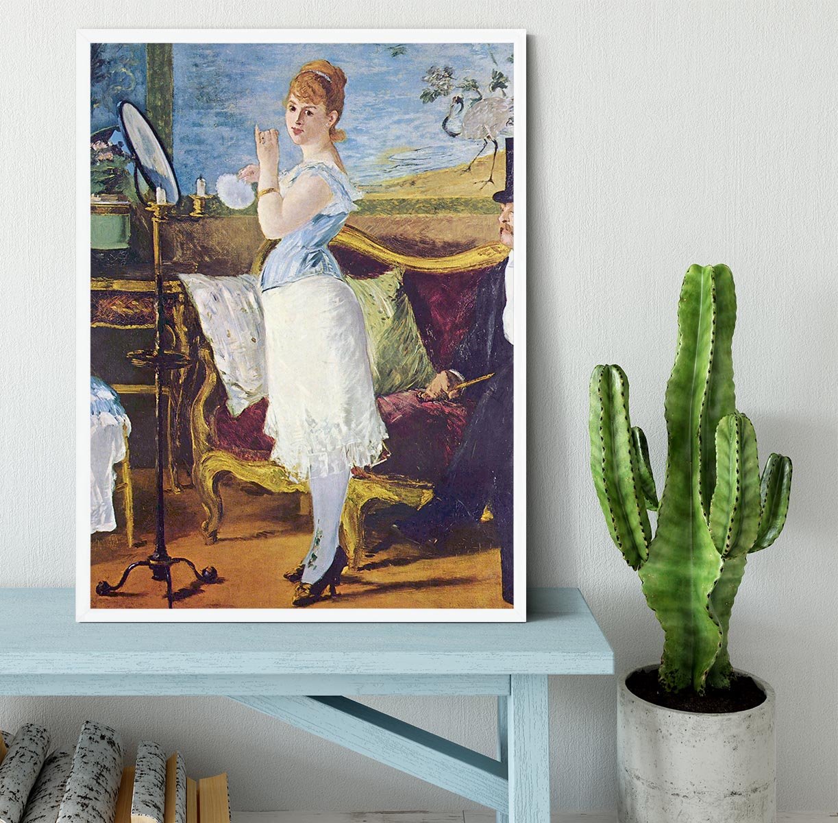 Nana by Manet Framed Print - Canvas Art Rocks -6