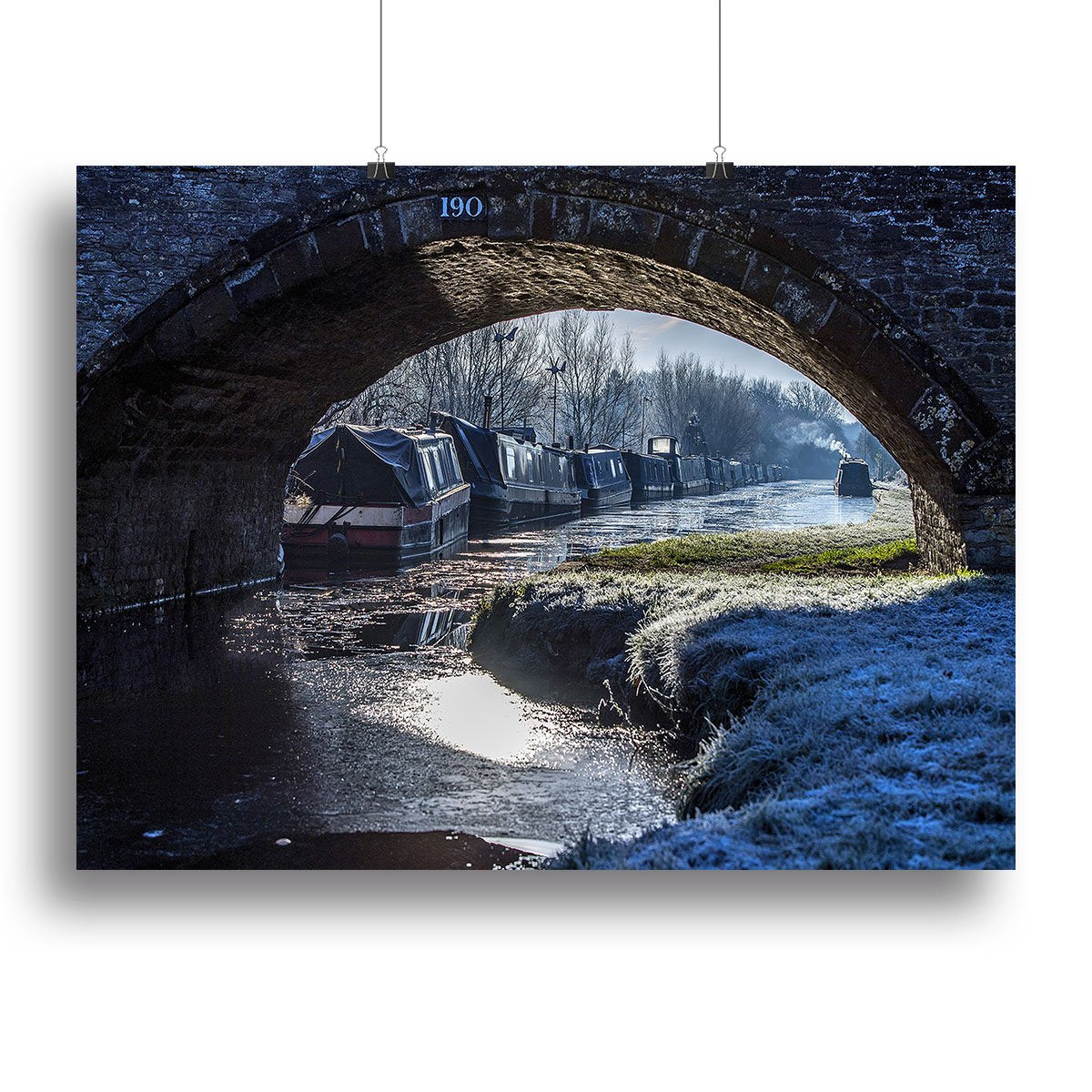 Narrowboats on the Oxford Canal Canvas Print or Poster