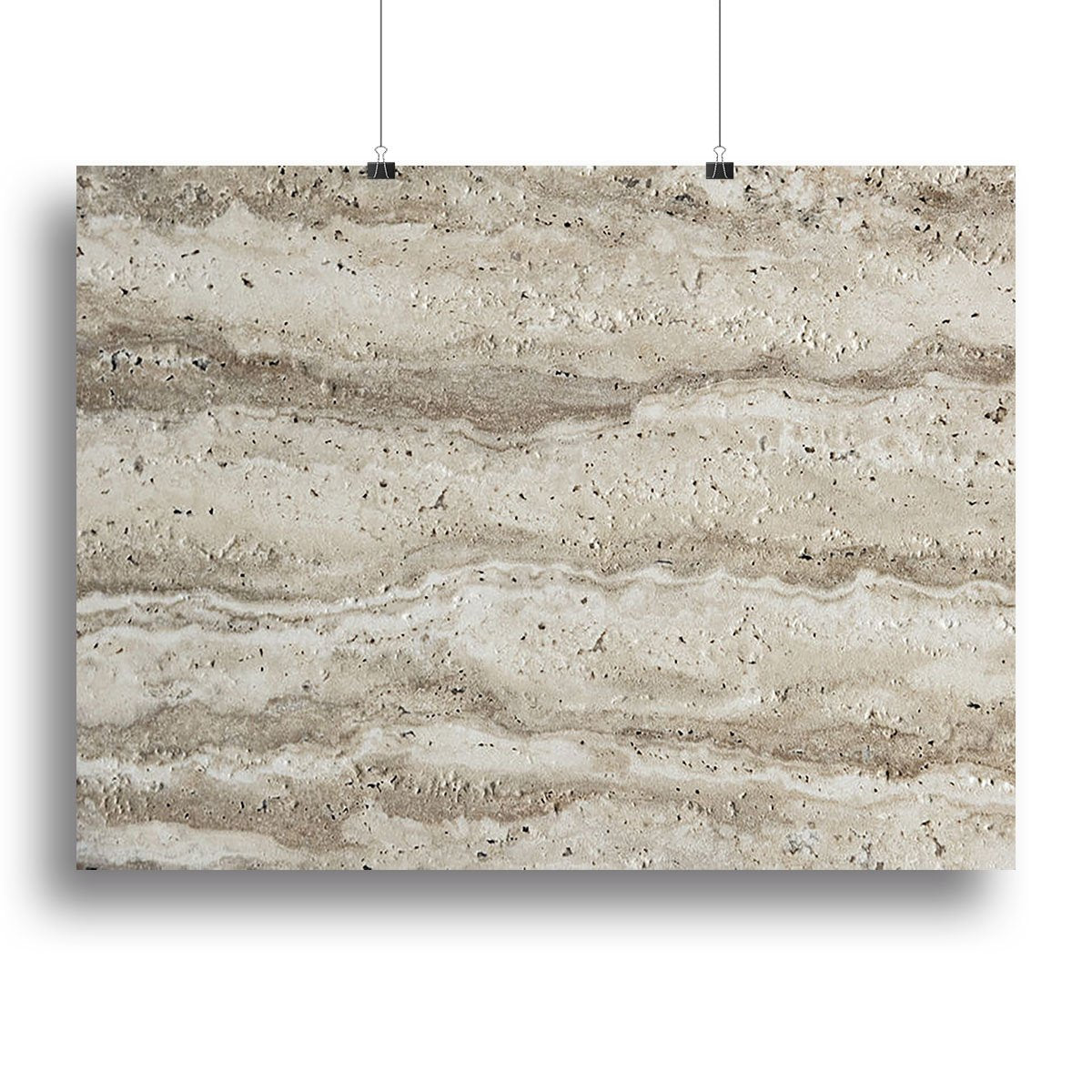Natural Grey Tetxured Stone Canvas Print or Poster