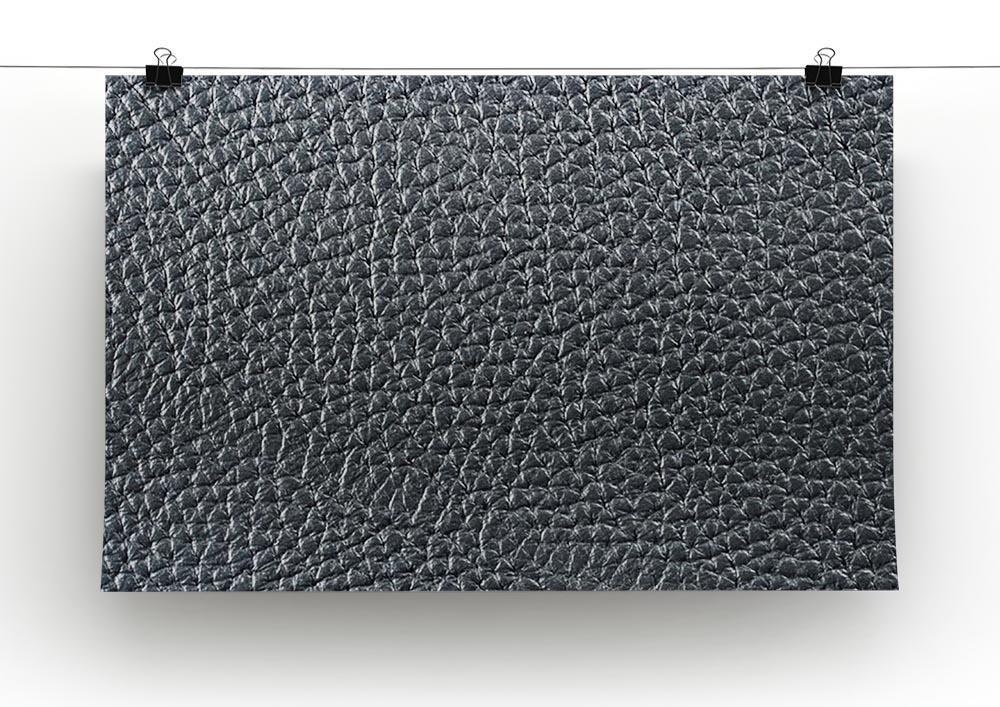 Natural qualitative black leather Canvas Print or Poster - Canvas Art Rocks - 2