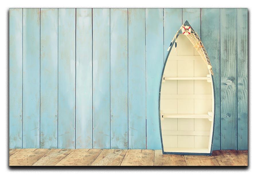 Nautical boat shape shelves Canvas Print or Poster - Canvas Art Rocks - 1