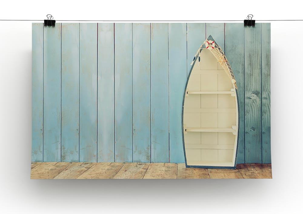 Nautical boat shape shelves Canvas Print or Poster - Canvas Art Rocks - 2