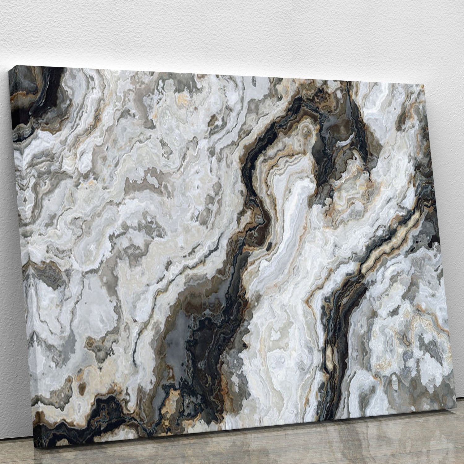 Neutral Coloured Marble Canvas Print or Poster