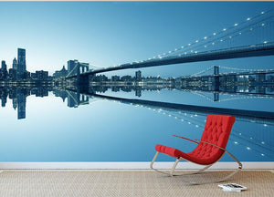 New York City Manhattan skyline panorama Wall Mural Wallpaper - Canvas Art Rocks - 2