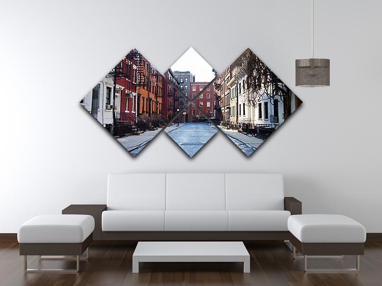 New York Historic buildings 4 Square Multi Panel Canvas  - Canvas Art Rocks - 3