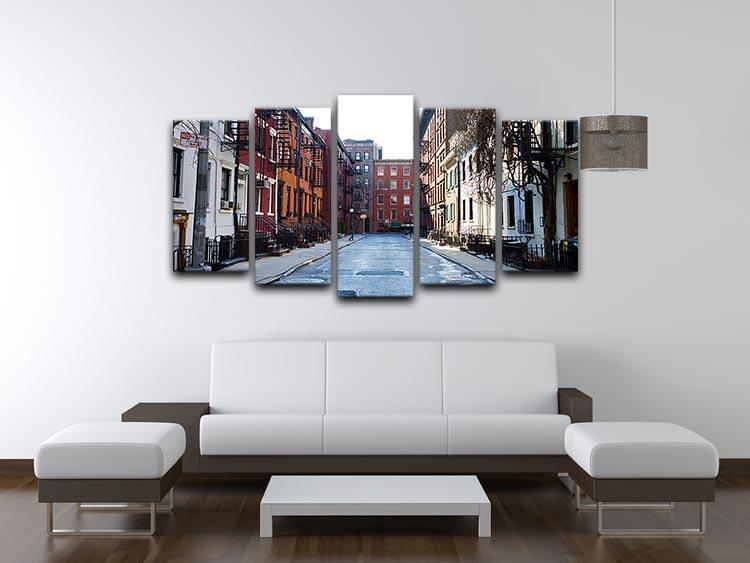 New York Historic buildings 5 Split Panel Canvas  - Canvas Art Rocks - 3