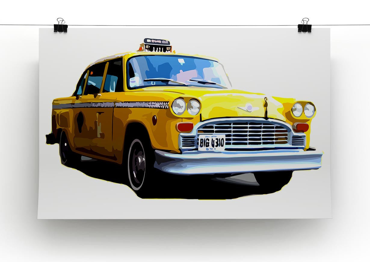 New York Taxi Print - Canvas Art Rocks - 2