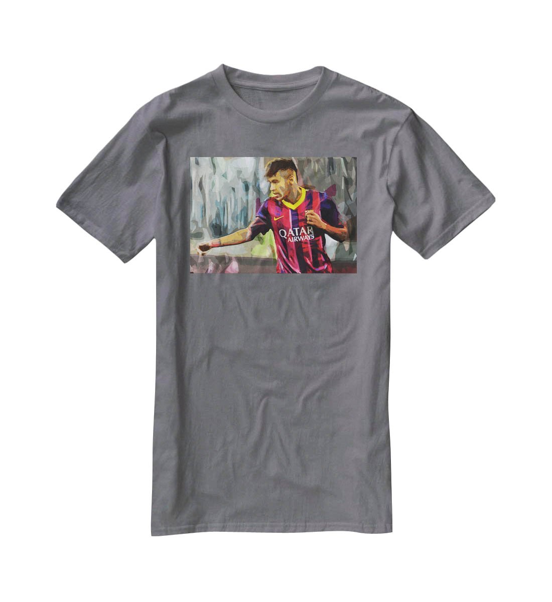 Neymar T-Shirt - Canvas Art Rocks - 3