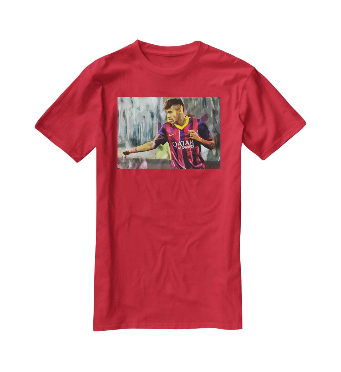 Neymar T-Shirt - Canvas Art Rocks - 4