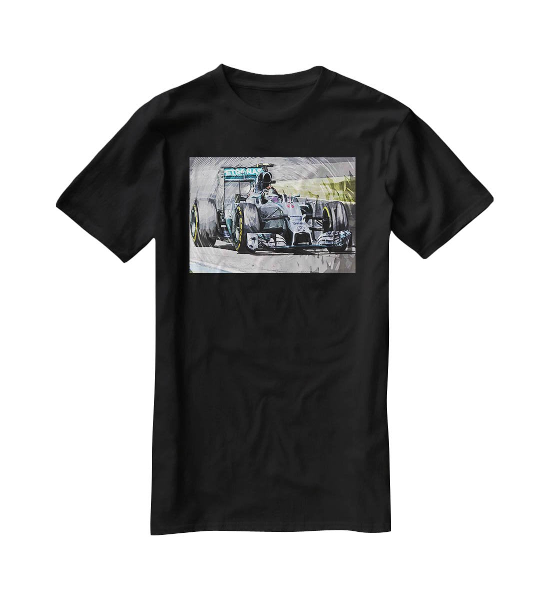 Nico Rosberg Formula 1 T-Shirt - Canvas Art Rocks - 1