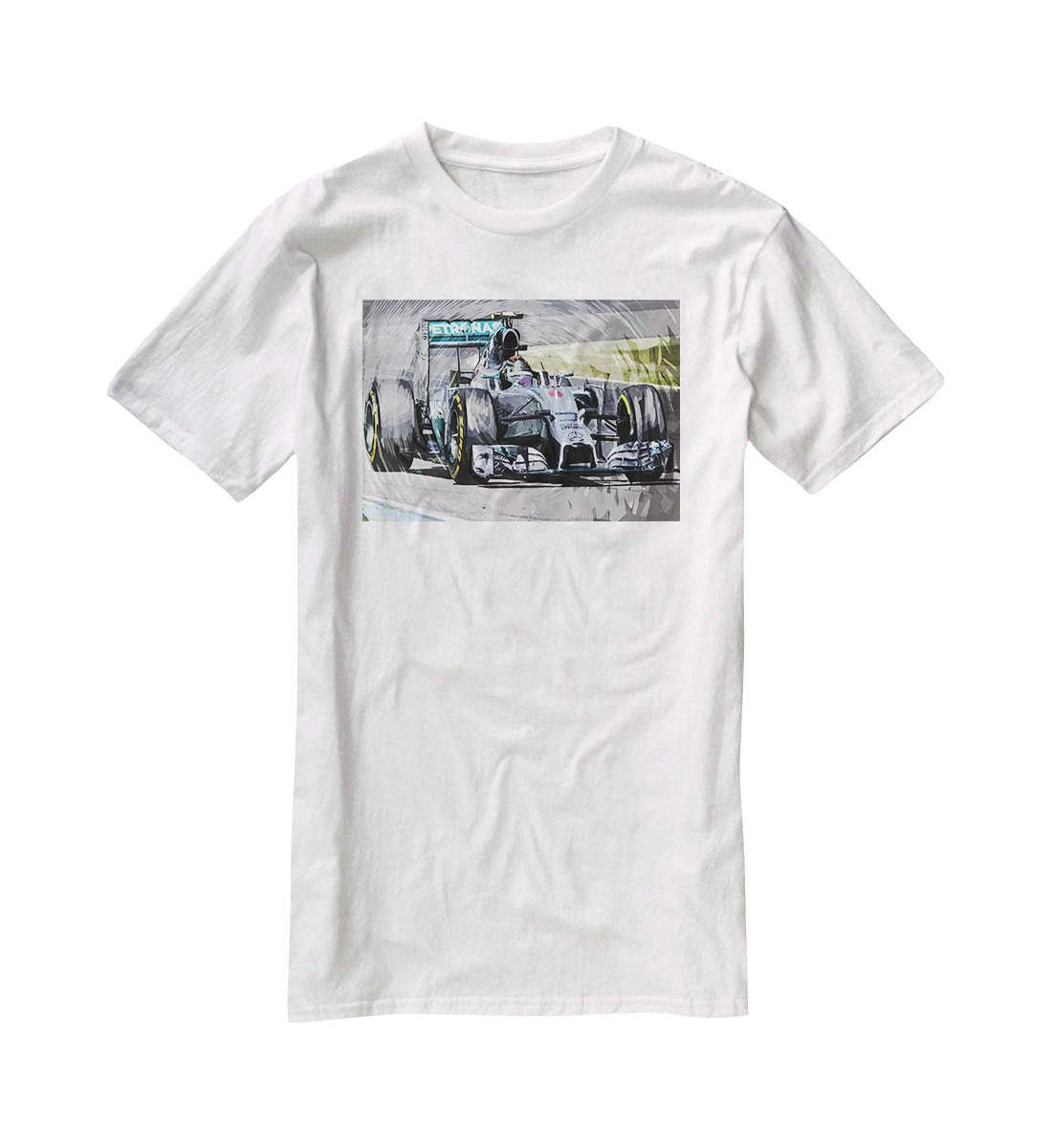 Nico Rosberg Formula 1 T-Shirt - Canvas Art Rocks - 5