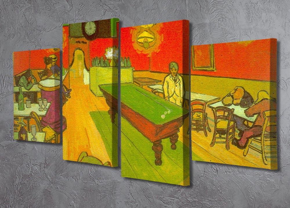 Night Cafe 2 4 Split Panel Canvas - Canvas Art Rocks - 2