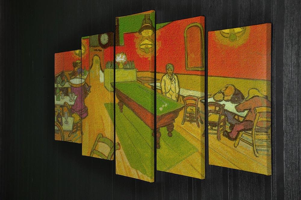 Night Cafe 2 5 Split Panel Canvas - Canvas Art Rocks - 2