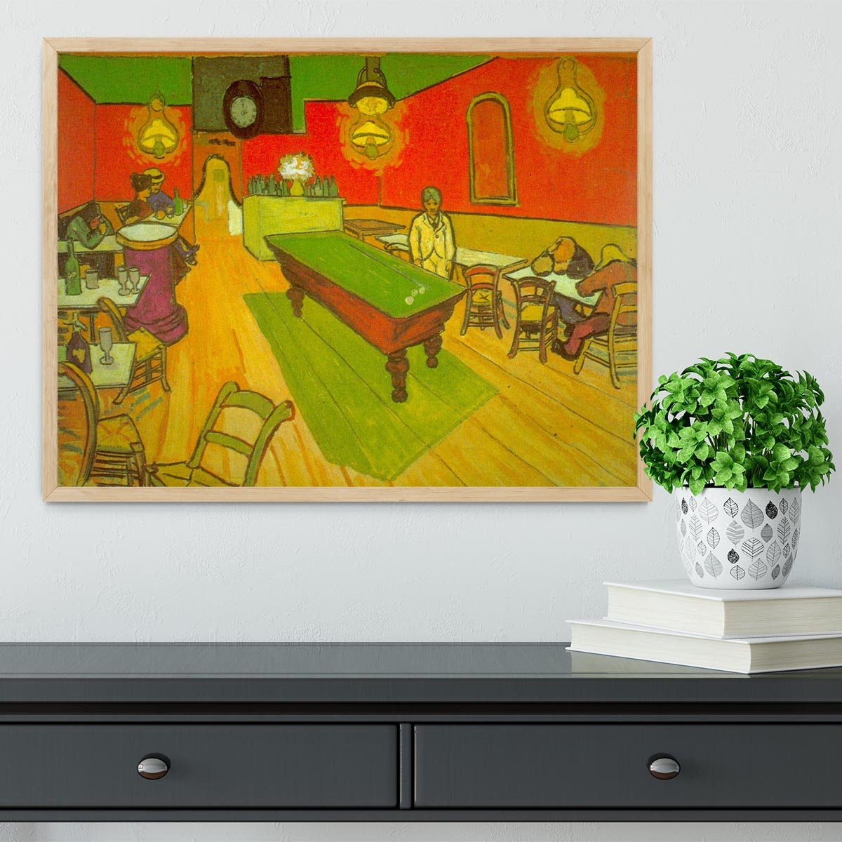 Night Cafe 2 Framed Print - Canvas Art Rocks - 4