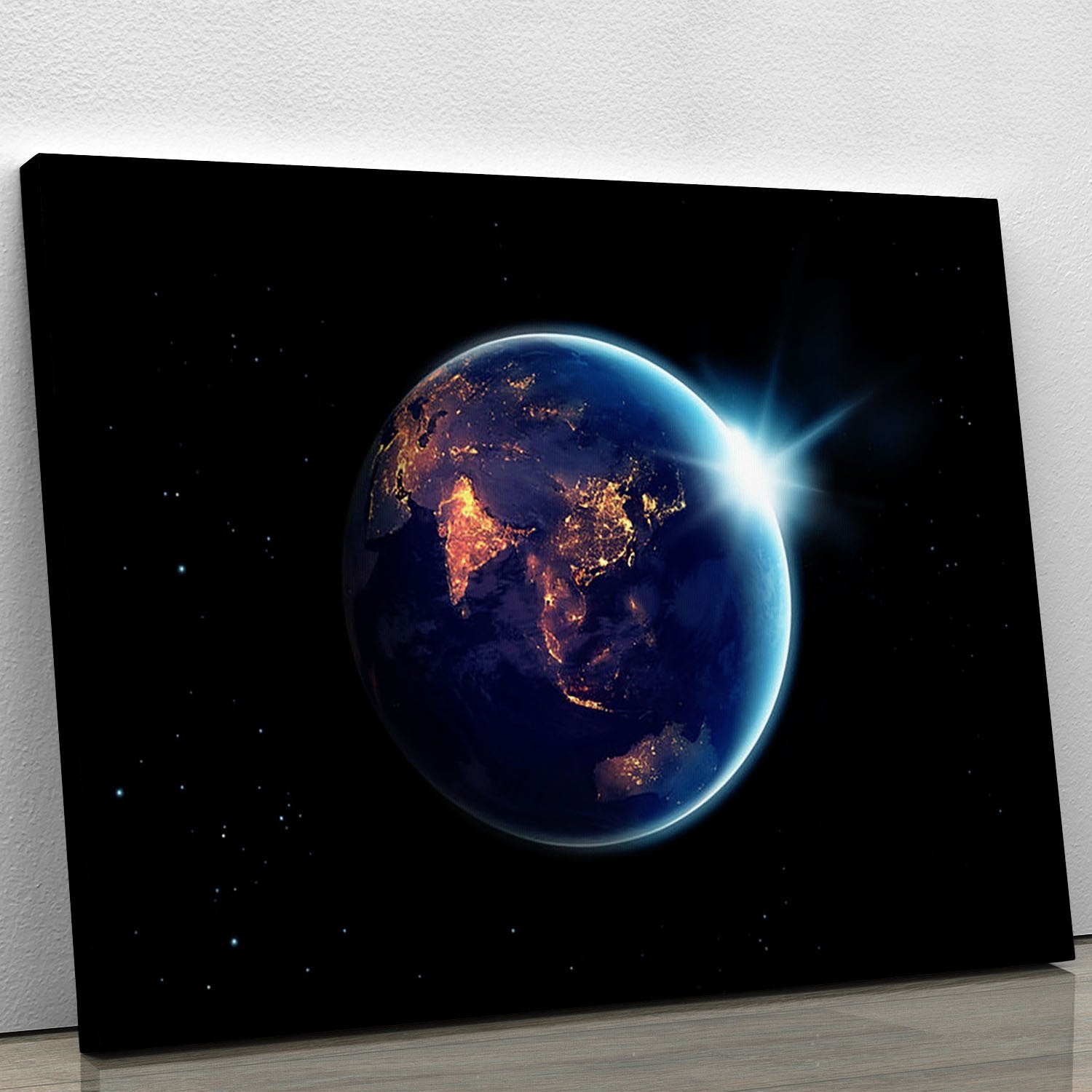Night in planet Canvas Print or Poster