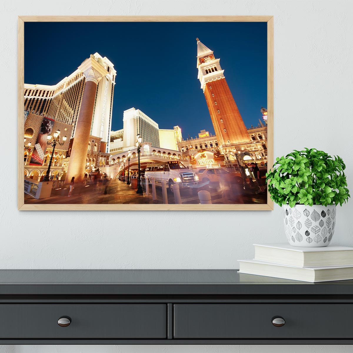 Night scenes from Las Vegas Framed Print - Canvas Art Rocks - 4