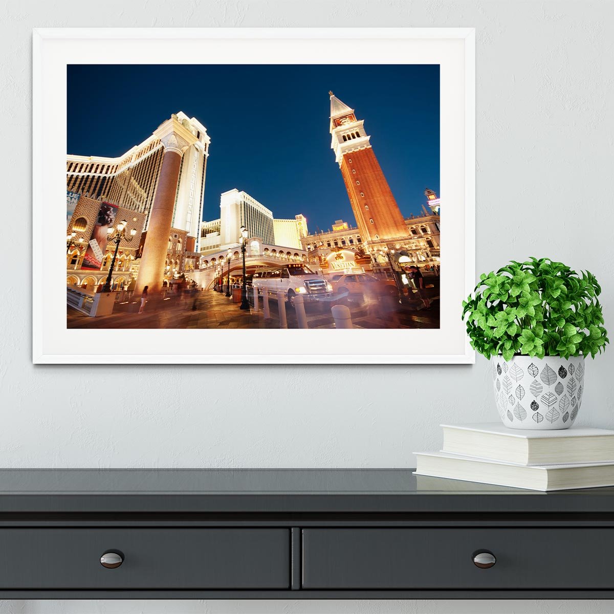 Night scenes from Las Vegas Framed Print - Canvas Art Rocks - 5