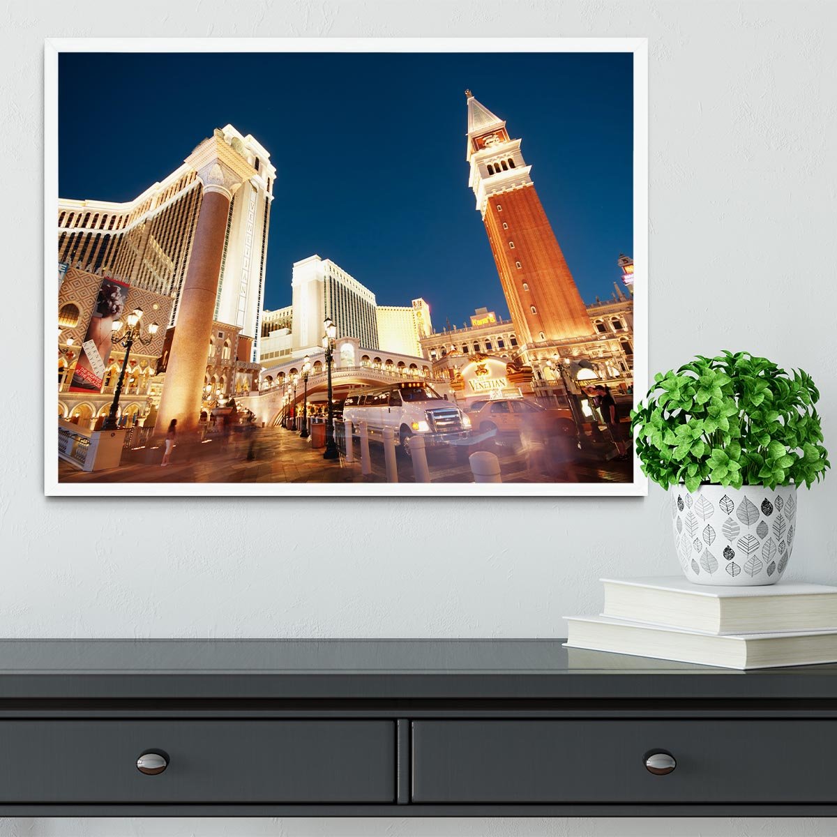 Night scenes from Las Vegas Framed Print - Canvas Art Rocks -6