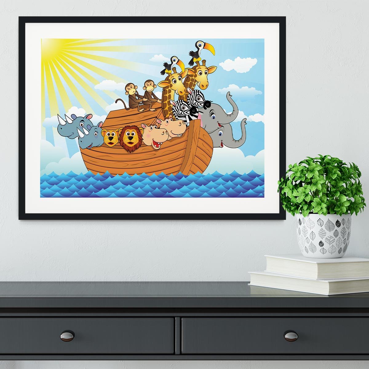 Noah Ark Framed Print - Canvas Art Rocks - 1